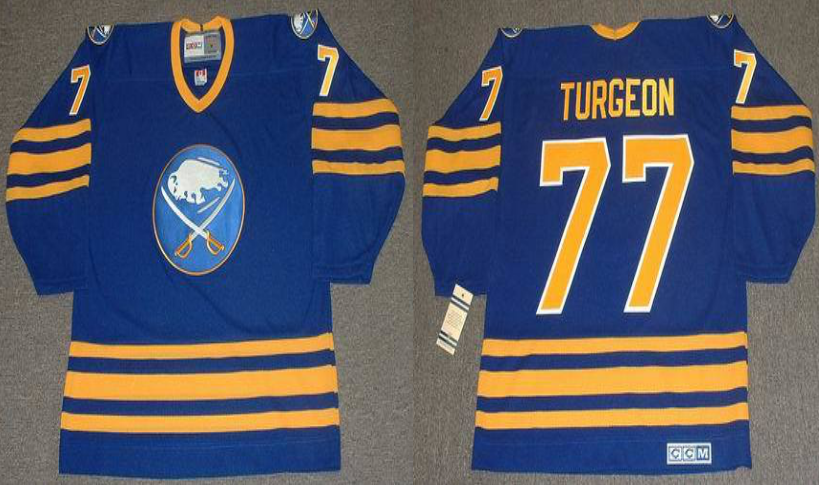 2019 Men Buffalo Sabres #77 Turgeon blue CCM NHL jerseys->buffalo sabres->NHL Jersey